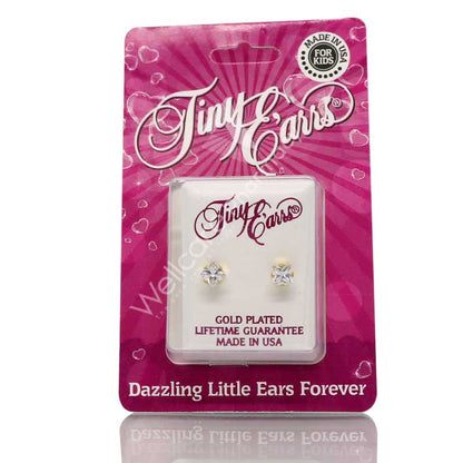Earrs Te786-4X4 Square Cubic Zirconia