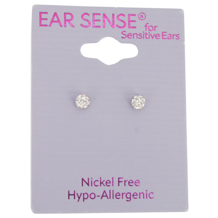 Earsense B1-4mm Gold Tone Pave Beaded Ss