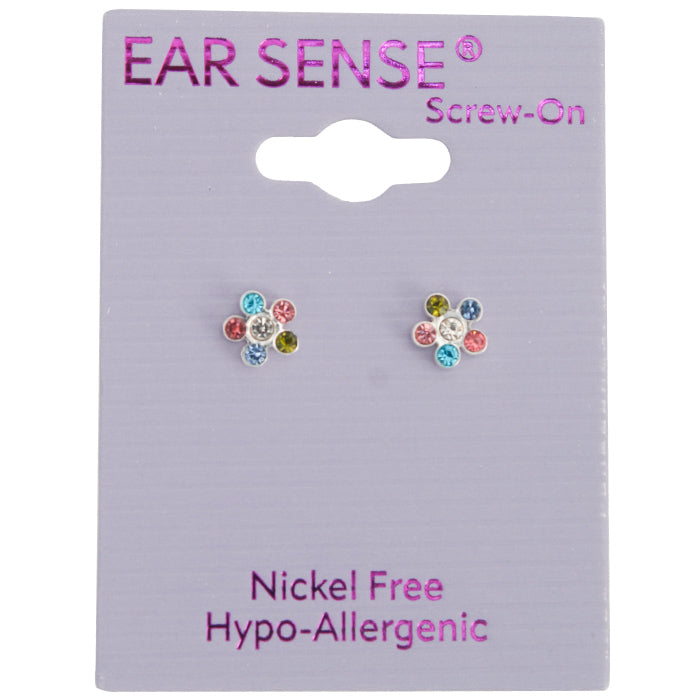Earsense-B19-6mm Multicolour Cz Flower