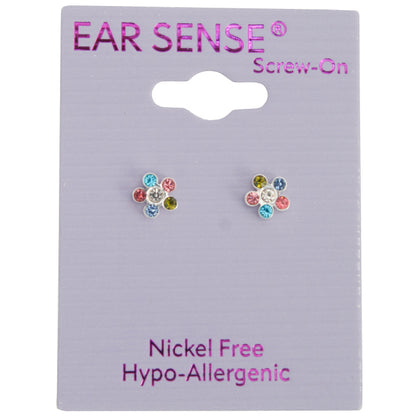 Earsense-B19-6mm Multicolour Cz Flower - Wellcare Pharmacy
