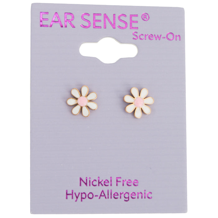 Earsense-B23-8mm White Flower With Pink Centre - Wellcare Pharmacy