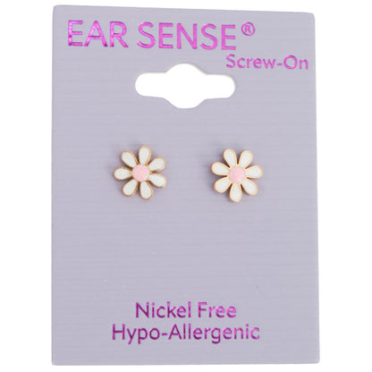 Earsense-B23-8mm White Flower With Pink Centre - Wellcare Pharmacy