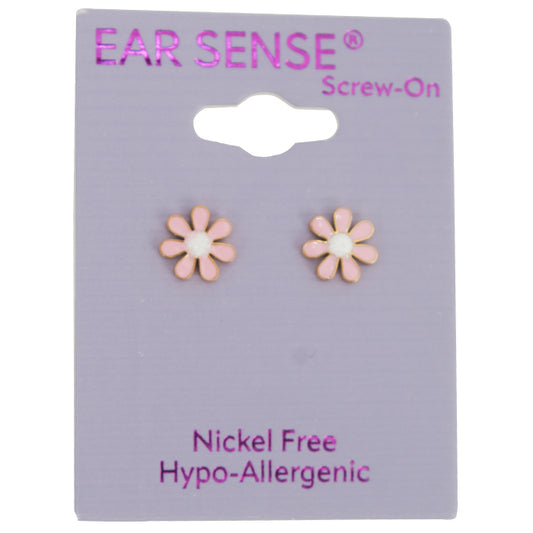 Earsense-B24-8mm Peach Flower With White Centre - Wellcare Pharmacy