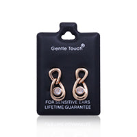 Earsense Gt123 Gold Looped W Clear Crystal Insert