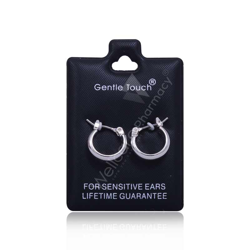 Earsense Gt130 12Mm Silver Huggie Hoops