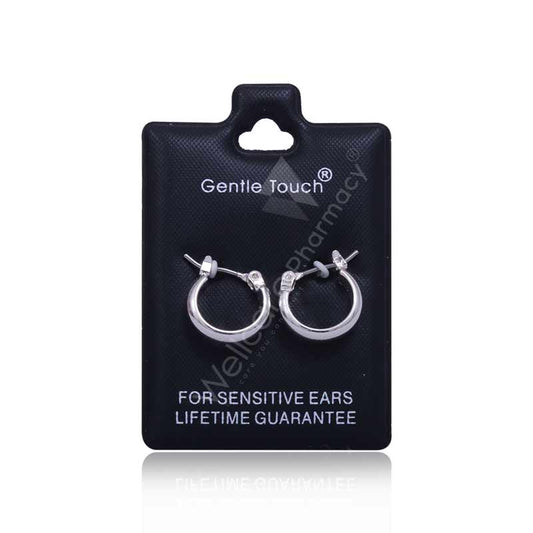 Earsense Gt130 12Mm Silver Huggie Hoops