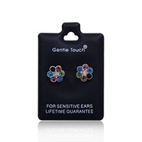 Earsense Gt15 Multicoloured Crystal Flower
