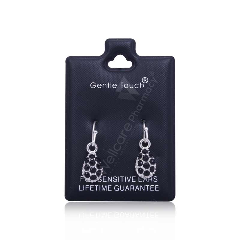 Earsense Gt38 Black Multifacted Silver Drop F/H