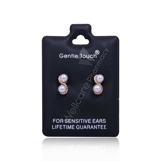 Earsense Gt56 Double Pearl/Gold Studs