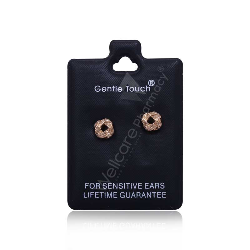 Earsense Gt81 Gold Love Knot Stud