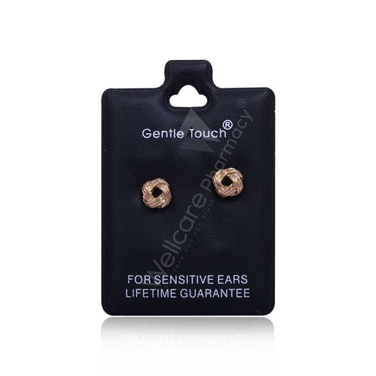 Earsense Gt81 Gold Love Knot Stud