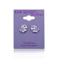 Earsense K21 White Unicorn Studs