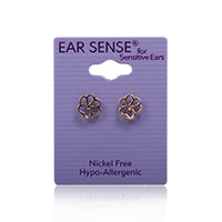 Earsense K30 Gold Dog Paw Studs