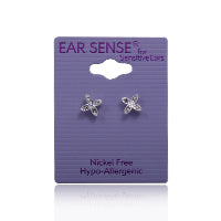 Earsense K5 Silver Flower Studs