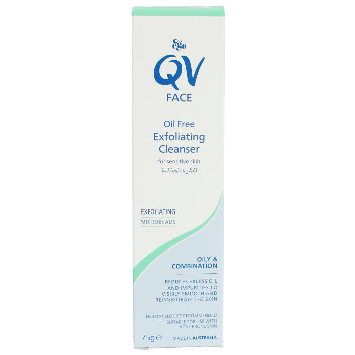 Ego Qv Face Oil Free Exfoliating Cleanser 75g
