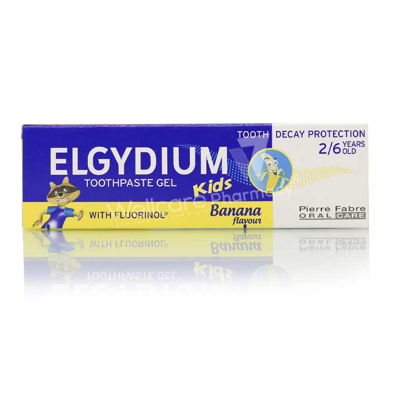 Elgydium Kids Toothpaste Gel Banana Flavour 2 To 6Years 50Ml