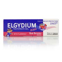 Elgydium Kids Toothpaste Gel Red Berries Flavour 2 To 6 Years 50Ml