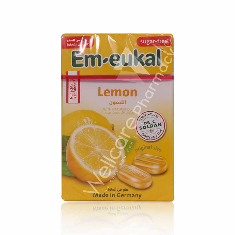 Em - Eukal Lemon Lozenges 50Gm