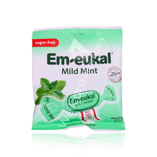 Em-Eukal Mild Mint Drops Sugar Free 50G