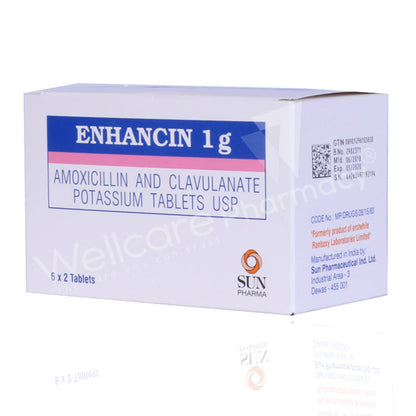 Enhancin 1g Tablets 12'S