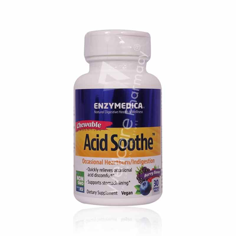 Enzymedica Acid Soothe Chewable Tablets 30'S