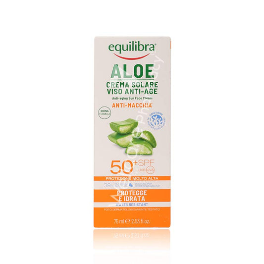 Equilibra Aloe Anti-Aging Sun Face Cream Spf 50+ 75Ml