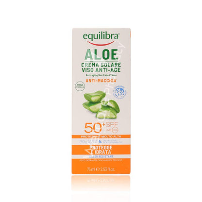 Equilibra Aloe Anti-Aging Sun Face Cream Spf 50+ 75ml - Wellcare Pharmacy