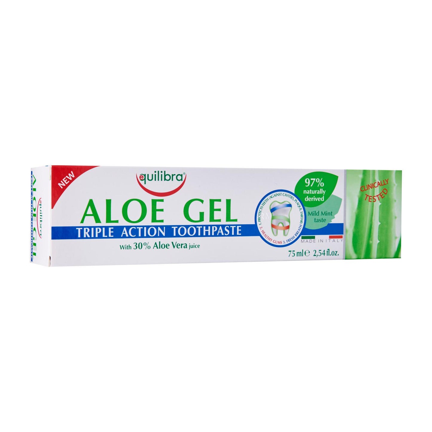 Equilibra Aloe Gel Triple Action Toothpaste 75Ml