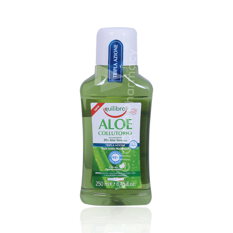 Equilibra Aloe Triple Action Mouth Wash Mini 250Ml