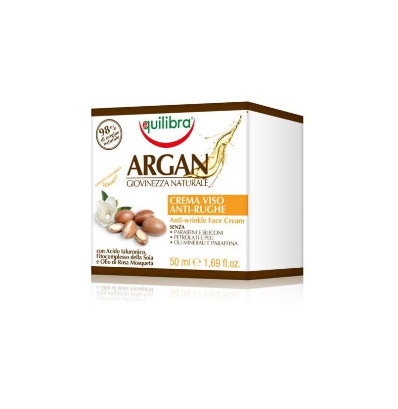 Equilibra Argan Nat Youth Anti Wrinkle Face Cream 50ml