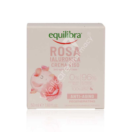 Equilibra Hyaluronic Rose Anti-Aging Face Cream 50Ml