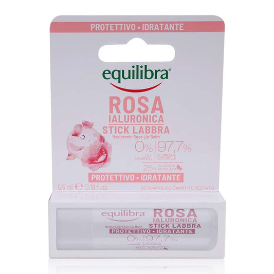 Equilibra Hyaluronic Rose Lip Balm 5.5ml - Wellcare Pharmacy