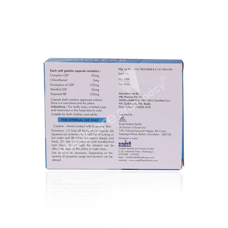 Euclear Inhalant Capsules 10'S