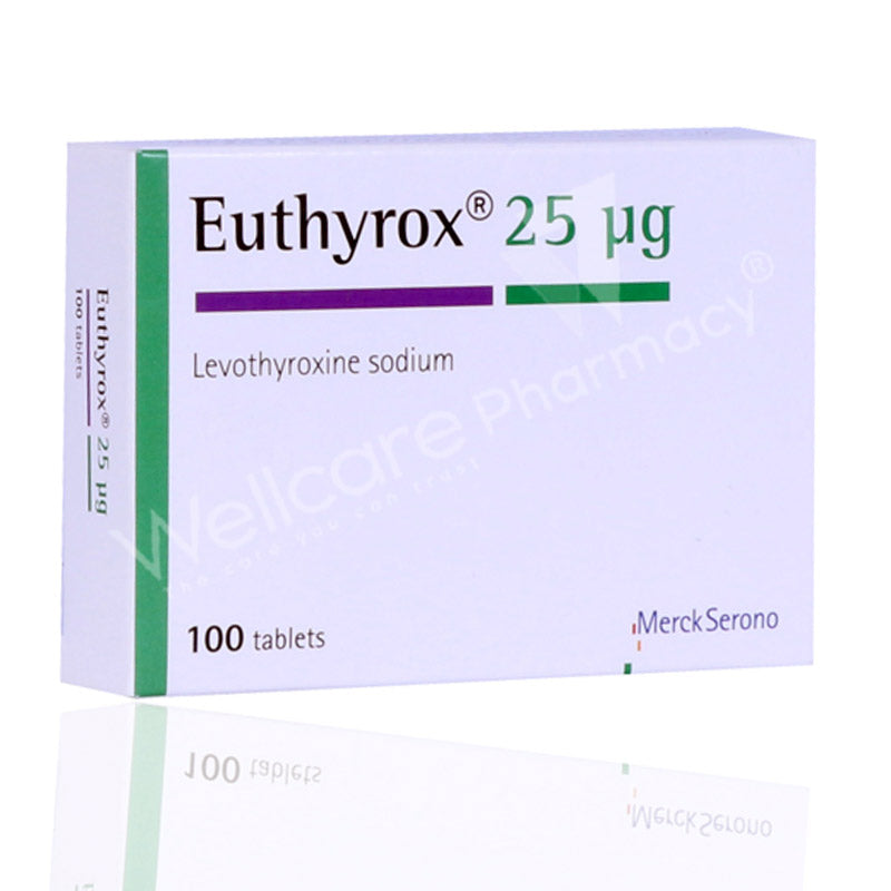 Euthyrox 25mcg Tablets 100s'