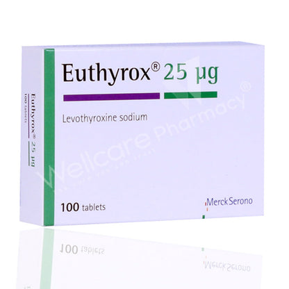 Euthyrox 25mcg Tablets 100s'