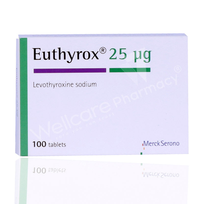 Euthyrox 25mcg Tablets 100s'