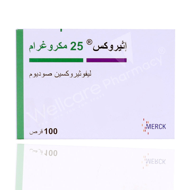 أقراص يوثيروكس 25 ميكروجرام 100 قرص