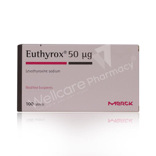 Euthyrox 50mcg Tablets 100s'