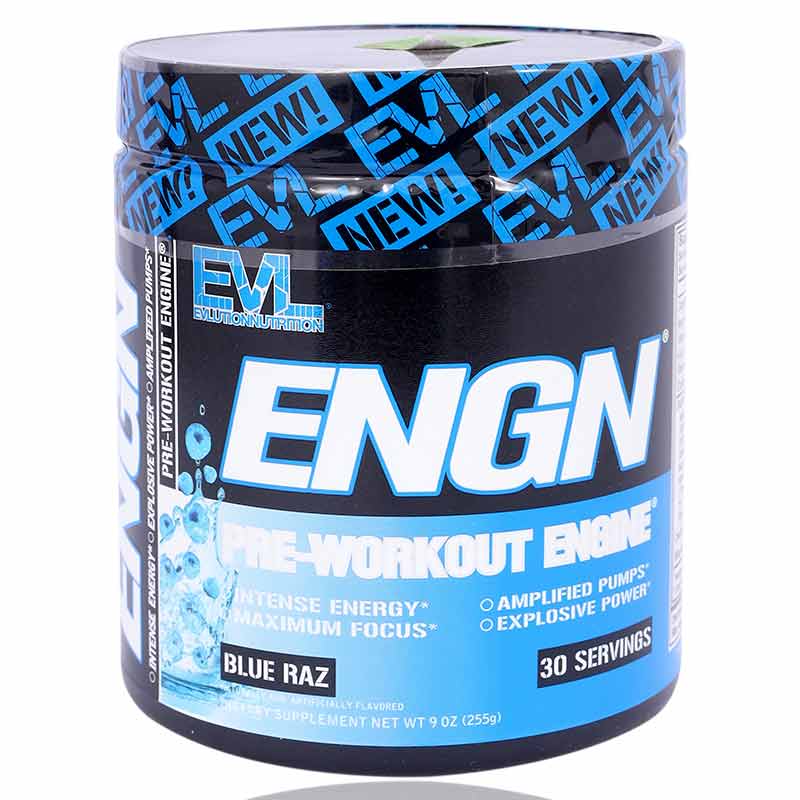 Evl Engn Pre-Workout Engine Blue Raz 255G