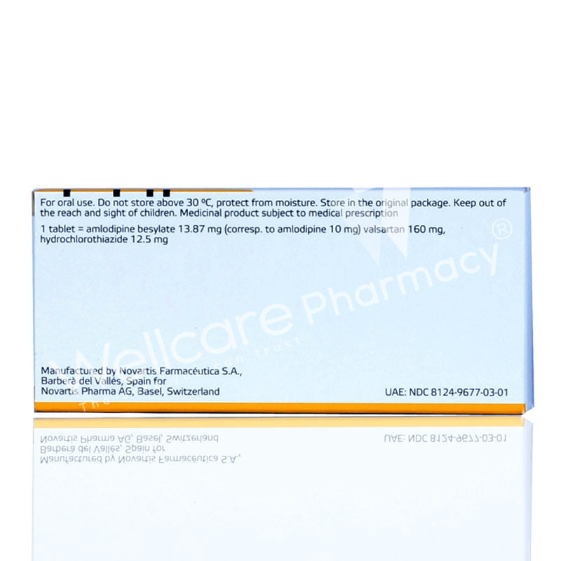 Exforge Hct 10/160mg/12.5mg Tablets 28'S