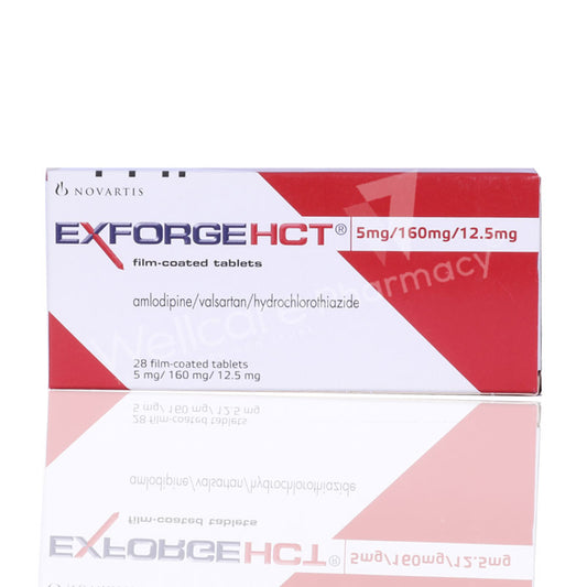 Exforge Hct 5/160Mg/12.5Mg Tablets 28'S