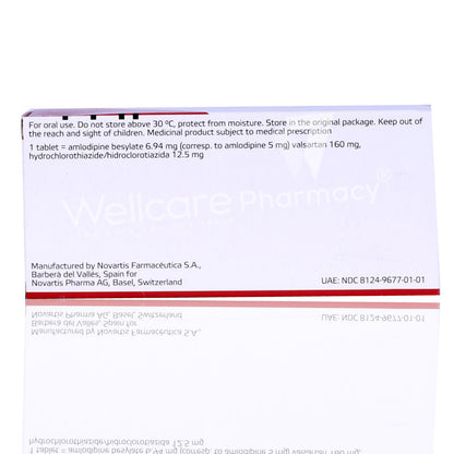 Exforge Hct 5/160Mg/12.5Mg Tablets 28'S