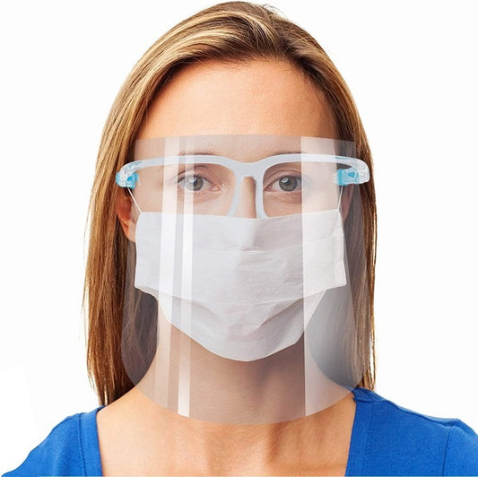 FACE SHIELD WITH GLASSES FRAME 1'S
