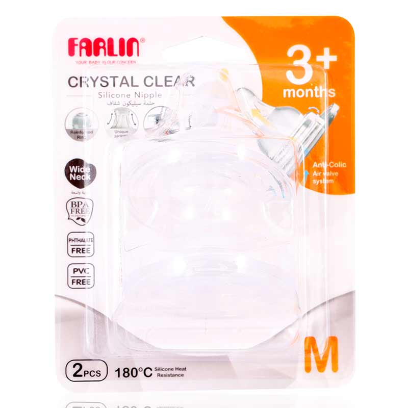 Farlin Anti-Colic Nipple For Wide-Neck Ac-22005(M) Farlin Anti-Colic Nipple For Wide-Neck Ac-22005(M)