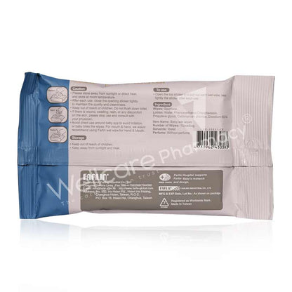 Farlin Pure Water Wet Wipes Blue 10'S Ce-20801-1b