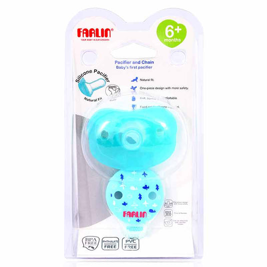Farlin Silicone Pacifier And Chain Set Ba-20022