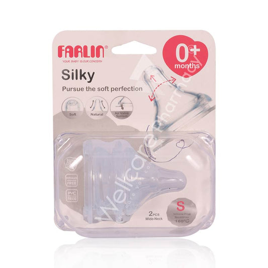 Farlin Silky Nipple-S For Wide Neck Bottle 2'S Ac-22004
