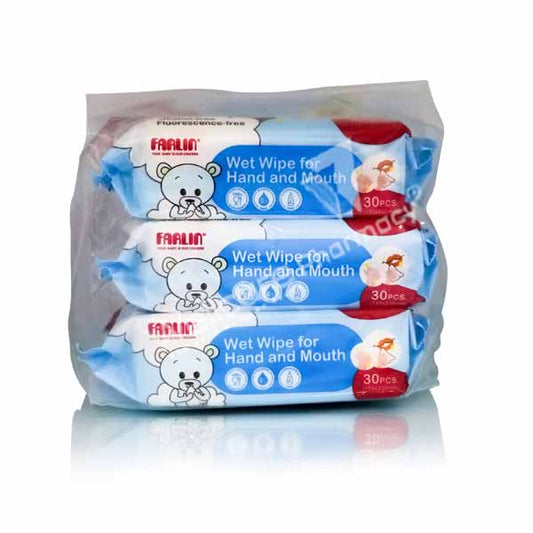 Farlin Wet Wipes For Hand And Mouth 30 Sheets 3 Bag Dt-009-3