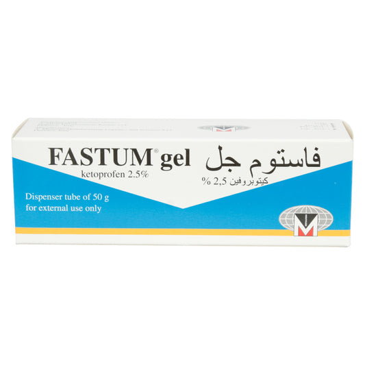 FASTUM GEL 2.5% DISPENSER TUBE 50G