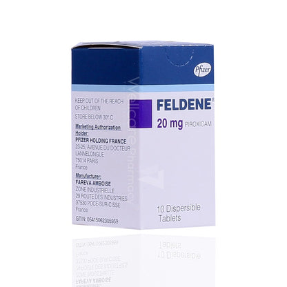 Feldene 20Mg Dispersible Tablets 10'S